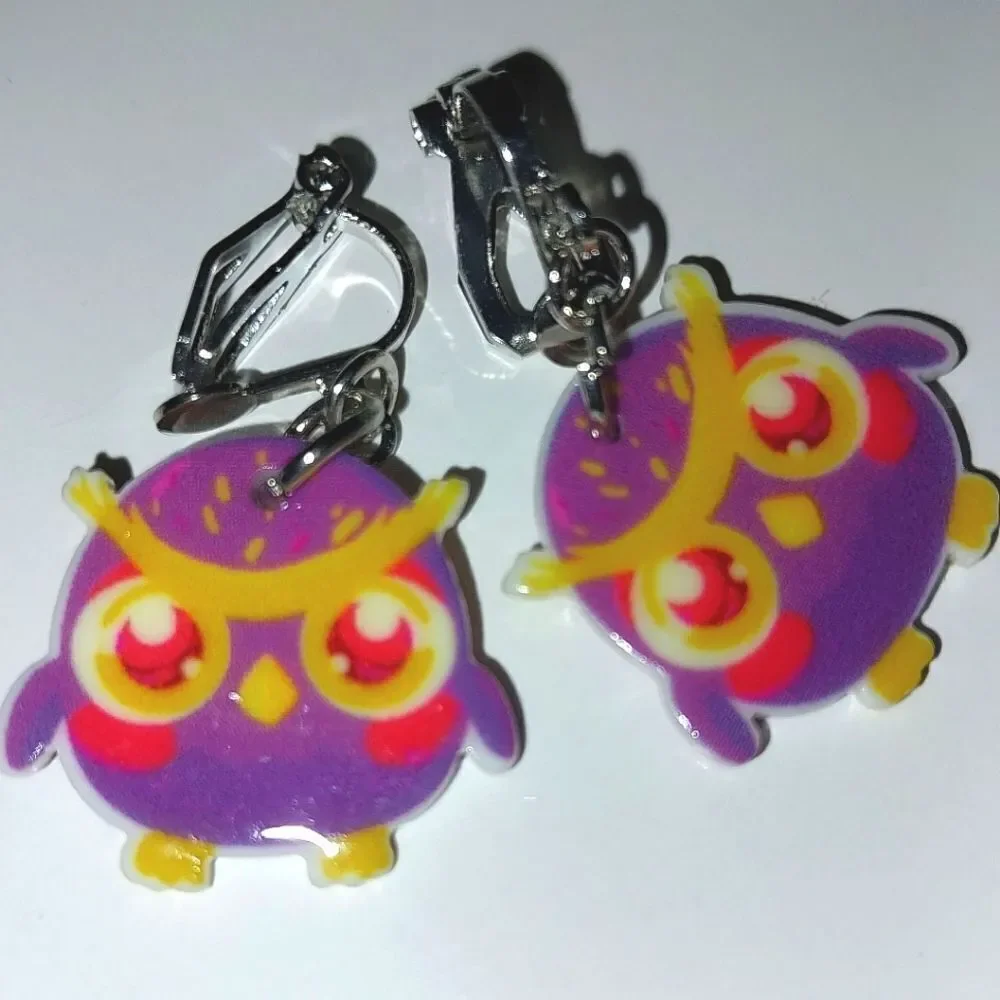 Super cute girls clip-on earrings